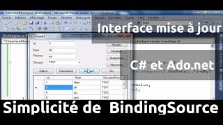 Boutons de navigation avec « BindingSource »  Exemple complet dinterface de mise à jour [upl. by Guadalupe737]