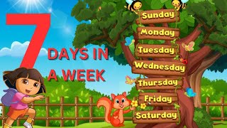 7 Days in a Week Sunday Monday  Days of the Week Song  Kids Songs [upl. by Subocaj]