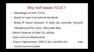 Webinar Series  VOIP based Train Control Communication System TCCS in IR  IRCAMTECH [upl. by Sparrow]