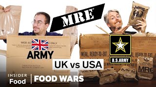 US vs UK Military MREs  Food Wars  Insider Food [upl. by Dolley454]