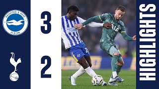 Brighton 32 Tottenham Hotspur  PREMIER LEAGUE HIGHLIGHTS [upl. by Reppiks]