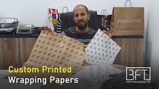 Custom Printed Wrapping Papers  Bft Packaging [upl. by Kcim971]