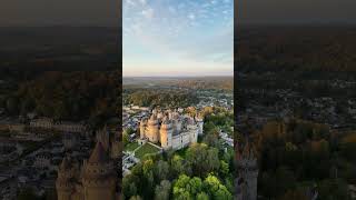 Château de Pierrefonds at Sunset in 4K  Spectacular Golden Hour Views [upl. by Selby193]