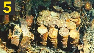 Top 5 BIGGEST Sunken Treasures Ever Found [upl. by Aliam]