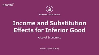 Indifference Curves  Income and Substitution Effects for Inferior Goods [upl. by Onailerua]