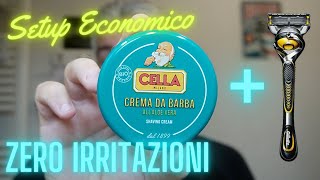 Rasatura senza irritazioni con CELLA Bio e Gillette Fusion ProShield  Wet Shaving per iniziare [upl. by Scoville494]