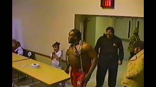 The Junkyard Dog vs The Sheik George Weingroff  Powerslam Pro Wrestling Nashville TN 12251993 [upl. by Guevara]