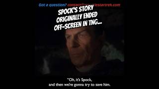 Spocks story originally ended OFFSCREEN in TNG [upl. by Milore]