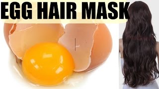 Egg Hair Mask  Silky Shiny Hair  Indian Hair Care Secrets  Damaged Frizzy  Hair Growth [upl. by Saw]