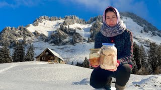 Living Alone in the Wild A Woman’s Simple Mountain Meals [upl. by Hughmanick831]