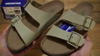 BIRKENSTOCK Arizona Vegan BirkoFlor Nubuck [upl. by Dallas]