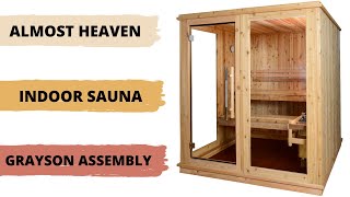 Time Lapse  How to Assemble a Grayson Indoor Sauna Almost Heaven [upl. by Seale17]