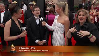 STEVEN COX Red Carpet Interview  2022 GRAMMYs [upl. by Kam]