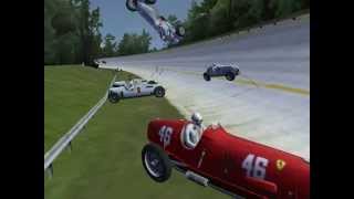 RFactor  Physics Fail w1937 Grand Prix cars [upl. by Schonthal599]