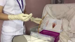 RETURN DEMONSTRATION Female Urinary Catheterization [upl. by Eelra]