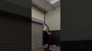 Silk sequence from cross back straddle aerialsilks aerialsilksdrop flexibility backflexibility [upl. by Croix200]