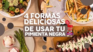 4 recetas fáciles con pimienta negra molida McCormick [upl. by Felicia]