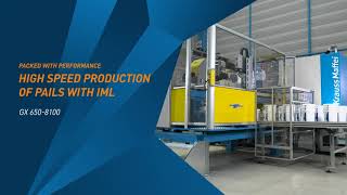 Packed with performance High speed production of pails with IML [upl. by Silma]