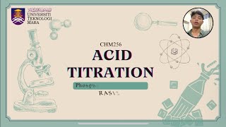 ACID TITRATION  PHOSPHORIC ACID IN SOFT DRINK CHM256 [upl. by Xonk]