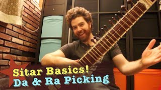 Sitar Lesson for Beginners Da and Ra stroke [upl. by Schnabel370]