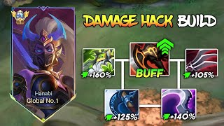 FINALLY HANABI FULL DAMAGE META IS BACK🔥  HANABI BEST UPDATED BUILD AND EMBLEM 2024 [upl. by Nireil610]