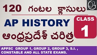 AP HISTORY 120 HOURS CLASSES IN TELUGU  CLASS 1 [upl. by Leirvag421]