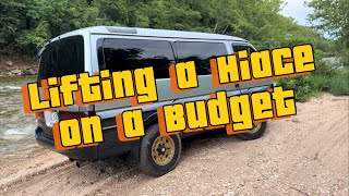 Lifting a Toyota Hiace on a Budget [upl. by Htebesile906]