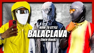 HOW TO STYLE BALACLAVA Face Mask ft Kanye West DONDA Mask [upl. by Brawley]