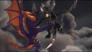 Spyro vs Dark Spyro  with TLoS Cynder Boss [upl. by Mallina]