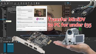 Transfer MiniDV tapes to PC cheaply and with FREE software [upl. by Nnewg]