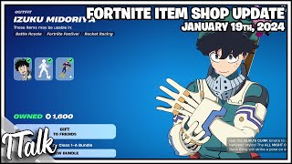 WOAH MY HERO ACADEMIA IS BACK Fortnite Item Shop January 19th 2024 Fortnite Chapter 5 [upl. by Yahsat]