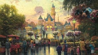 Disneyland 50th Anniversary by Thomas Kinkade [upl. by Darra]