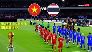 VIETNAM vs THAILAND  FIFA World Cup 2026™ Qualifiers  Full Match  Realistic PES Gameplay [upl. by Adnimra900]