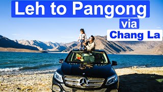 Ep11 Leh to Pangong lake by car  Changla paas  Worlds most dangerous road  Leh ladakh road trip [upl. by Onil]