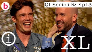 QI XL Full Episode R Animals  Series R With Tom Allen Ed Gamble and Maggie AderinPocock [upl. by Jolenta373]