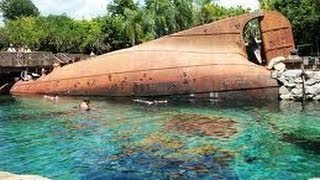 Shark Reef at Typhoon Lagoon Walt Disney World  HDThrillSeeker [upl. by Alleuol]