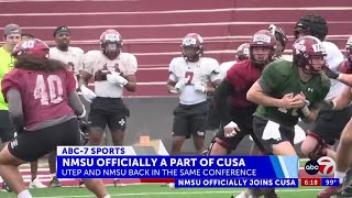 New Mexico State University officially joins Conference USA [upl. by Stanly992]