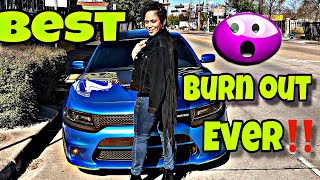 MY FIRST BURN OUT‼️ MUST WATCH ‼️ DaytonaCharger Dodge Hemi [upl. by Omrelliug]