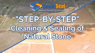 Natural Stone Cleaning Sealing of Sandstone or Limestone Patios and Driveways [upl. by Aehtela787]