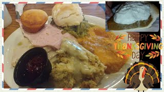 Cracker Barrel Turkey and Dressing Thanksgiving dinner review [upl. by Frame]