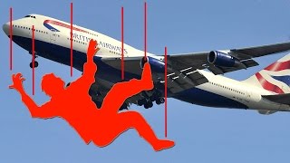 Stowaway falls 1000 feet Man hides inside wheel well surviving 2 hours flight  Compilation [upl. by Ahtaela676]