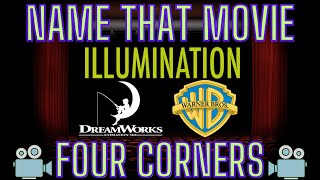 Name that Movie Four Corners  Illumination DreamWorks amp Warner Bros Edition [upl. by Yekim]