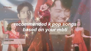 recommended kpop songs based on your mbti [upl. by Ellehsram]