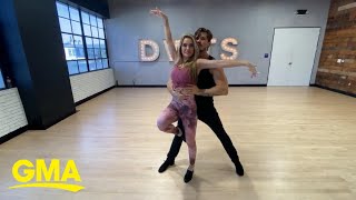 Chrishell Stause takes us behind the scenes of her 2nd week on ‘DWTS’ l GMA Digital [upl. by Lauritz]