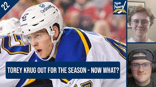 Torey Krug to miss the season for the St Louis Blues  22 [upl. by Merralee]