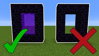 How to Make a Nether Portal in Minecraft All Versions [upl. by Brocklin115]