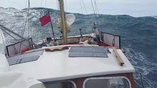 Ep009 Stormy Sailing in the Mediterranean Big Seas amp Gale Force Winds [upl. by Uile262]