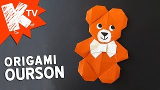 Origami Ours facile  Ourson mignon en papier [upl. by Virgina]