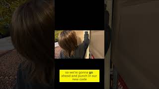 Change Garage Door Keypad Code in 30 seconds garagedooropener diy [upl. by Aholah]