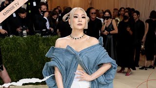 CL arrives at Met Gala 2021 [upl. by Acinorrev]